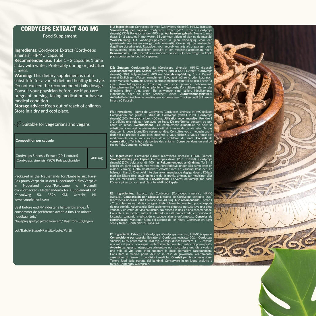 Cordyceps Extract Capsules 400 mg