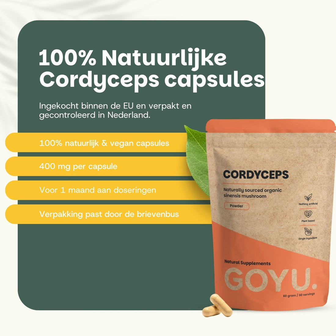 Cordyceps Extract Capsules 400 mg