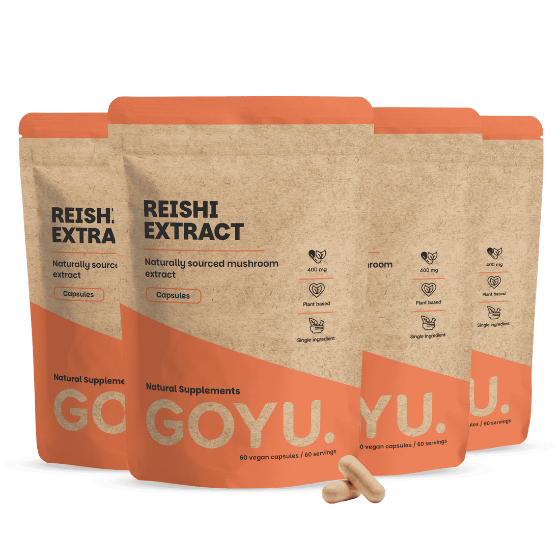 Reishi Extract 400 mg Capsules