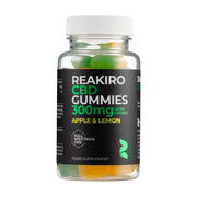 Bote de gominolas Reakiro CBD 300 mg, sabor manzana y limón