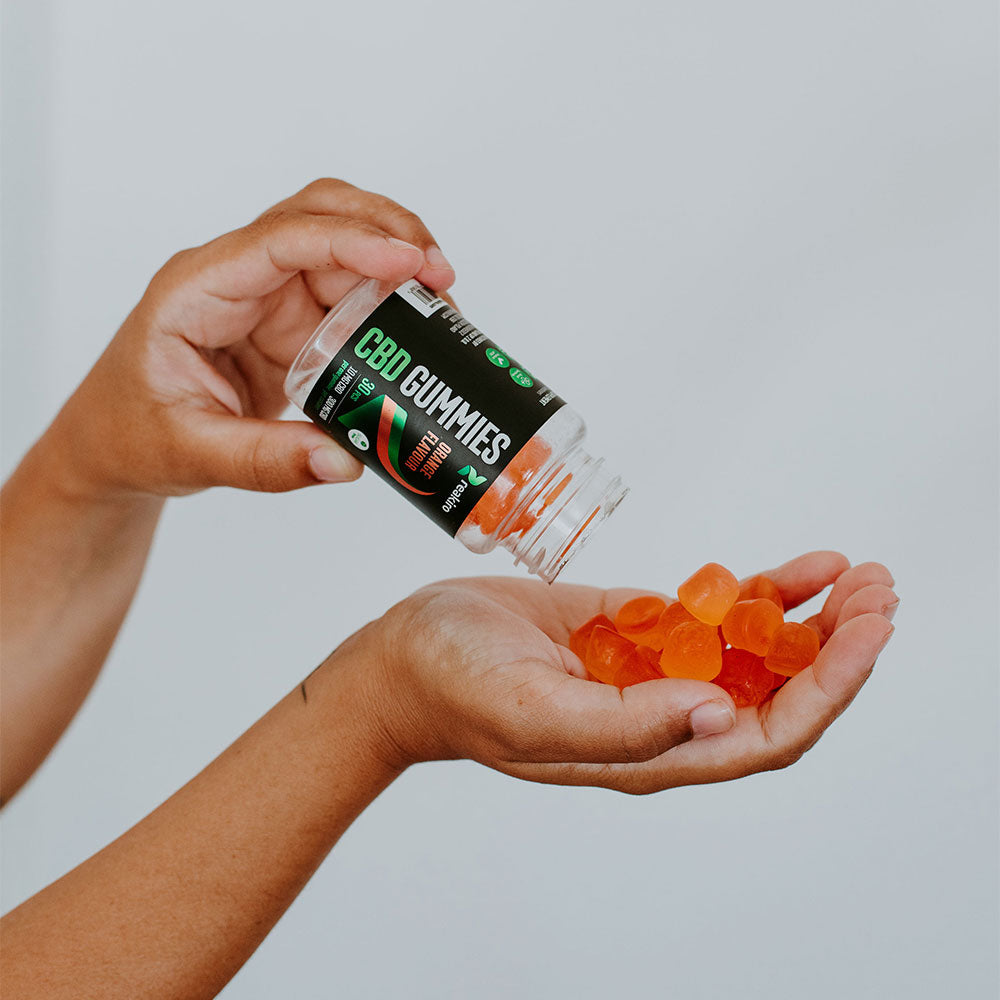 Gomitas Veganas de CBD 300mg 30pcs - Sabor Naranja